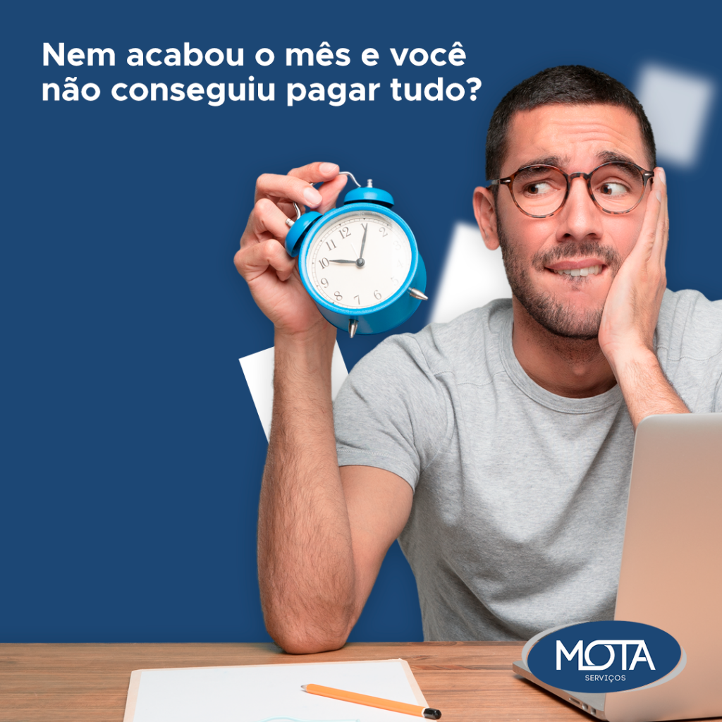 Nem acabou o mês e você não conseguiu pagar tudo?